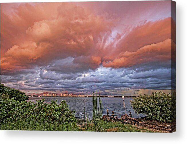 Storm Clouds Acrylic Print featuring the photograph Sky Drama by HH Photography of Florida
