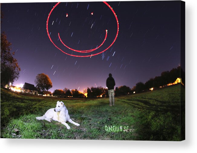 Smile Acrylic Print featuring the photograph Sky Smile by Andrew Nourse