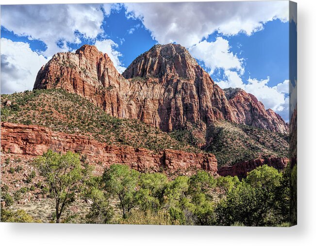 Clouds Acrylic Print featuring the photograph Sleeping Giant by John M Bailey