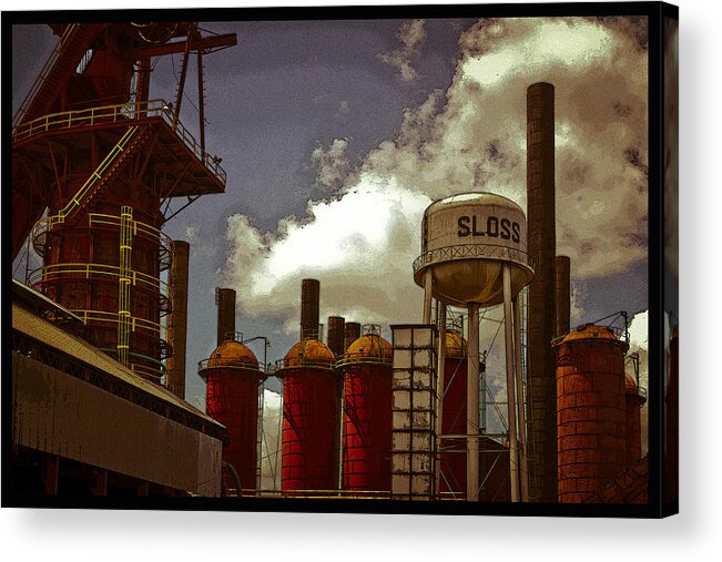 Birmingham Acrylic Print featuring the photograph Sloss Furnace Poster by Just Birmingham