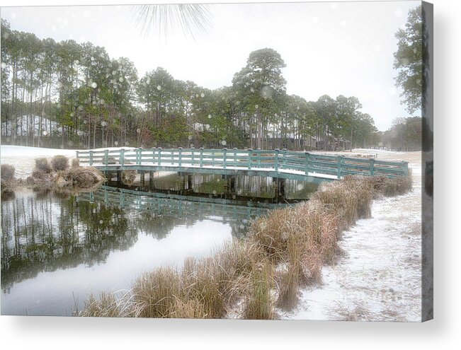 Scenic Acrylic Print featuring the photograph Snow Storm 1 by Kathy Baccari