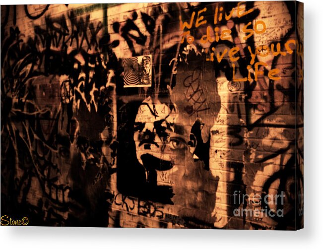 Ann Arbor Acrylic Print featuring the photograph So Live Your Life by September Stone