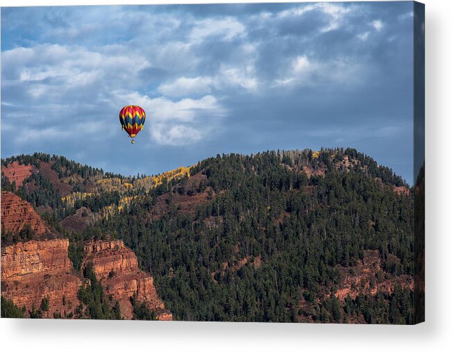 Hot Air Balloon Acrylic Print featuring the photograph Soaring by Jen Manganello