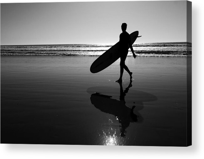 Surf Acrylic Print featuring the photograph Solitary by Jeffrey Ommen