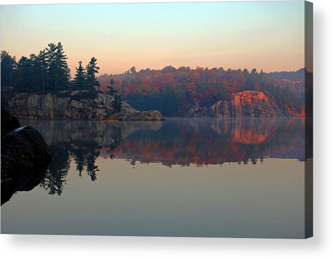 George Lake Acrylic Print featuring the photograph Solitude by Debbie Oppermann