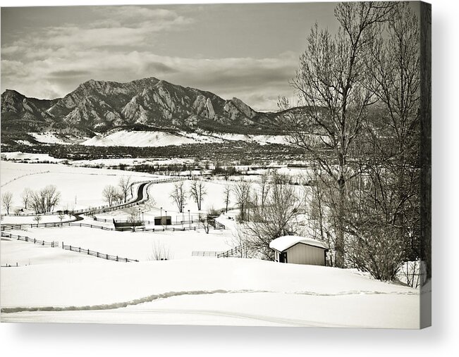 Boulder Acrylic Print featuring the photograph Solitude in Boulder County by Marilyn Hunt