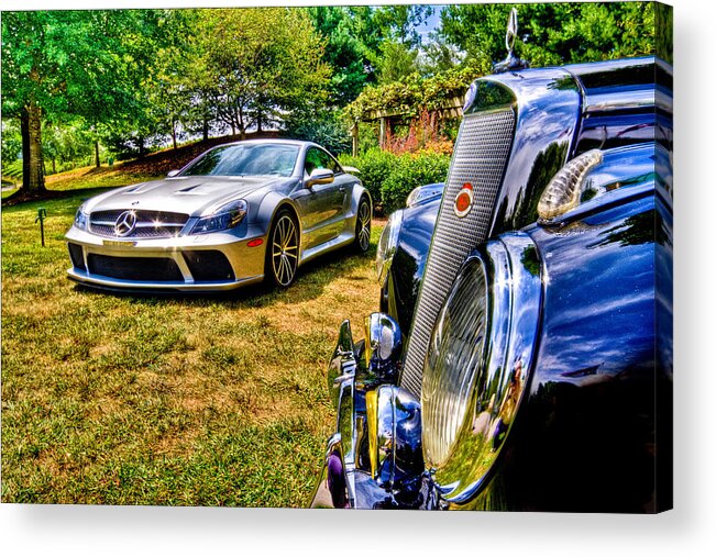 Mercedes Acrylic Print featuring the photograph Something Old n Something New by Ches Black