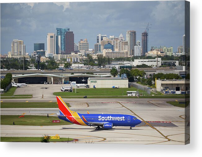 Southwest Acrylic Print featuring the photograph Southwest @ Fort Lauderdale by Dart Humeston