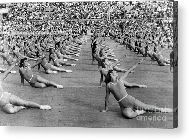 1947 Acrylic Print featuring the photograph Soviet Union: Gymnasts by Granger
