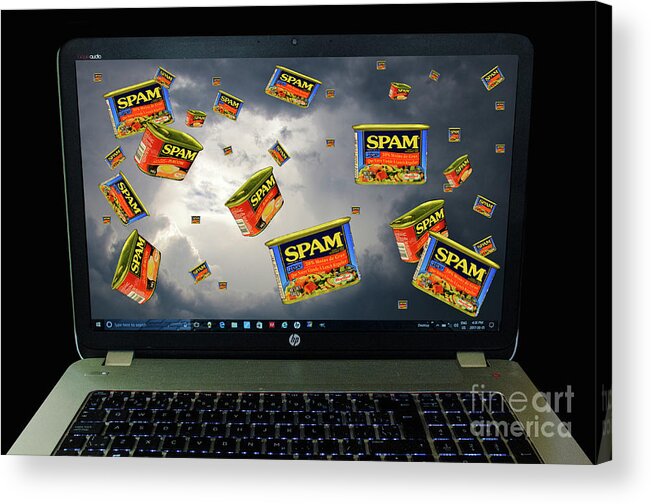 Spam Wars Acrylic Print featuring the photograph Spam Wars by Bob Christopher