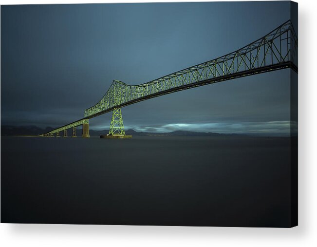 Bridge Acrylic Print featuring the photograph Spanning Columbia by Inge Riis McDonald