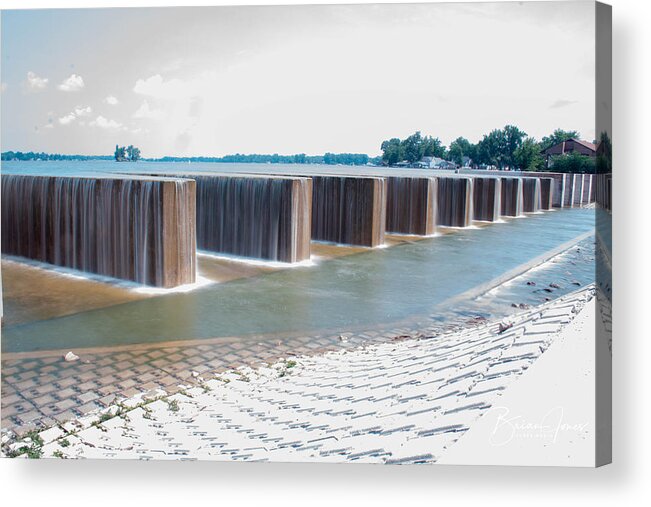  Acrylic Print featuring the photograph Spillway by Brian Jones
