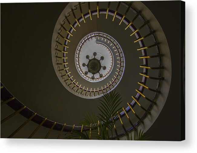 Stairs Acrylic Print featuring the photograph Spiral by Ramabhadran Thirupattur