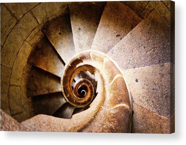 Stairs Acrylic Print featuring the photograph Spiral Steps by Kevin Schwalbe