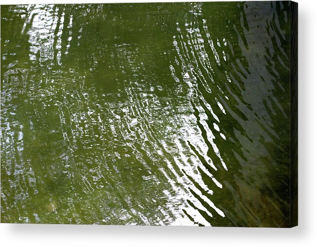 Spiral Water Waves Acrylic Print featuring the photograph Spiral Water Ripples by Prakash Ghai