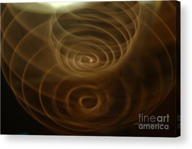 Magical Acrylic Print featuring the photograph Spirals of Light by Vicki Ferrari