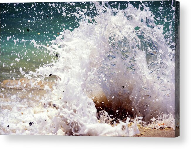 Beach Acrylic Print featuring the photograph Splash by Christopher Johnson