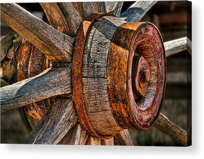 Spokes Acrylic Print featuring the photograph Spokes by Peter Kennett