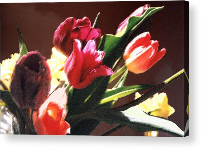 Floral Still Life Acrylic Print featuring the photograph Spring Bouquet by Steve Karol