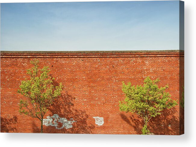 Downtown Hood River Acrylic Print featuring the photograph Spring in Hood River by Kunal Mehra