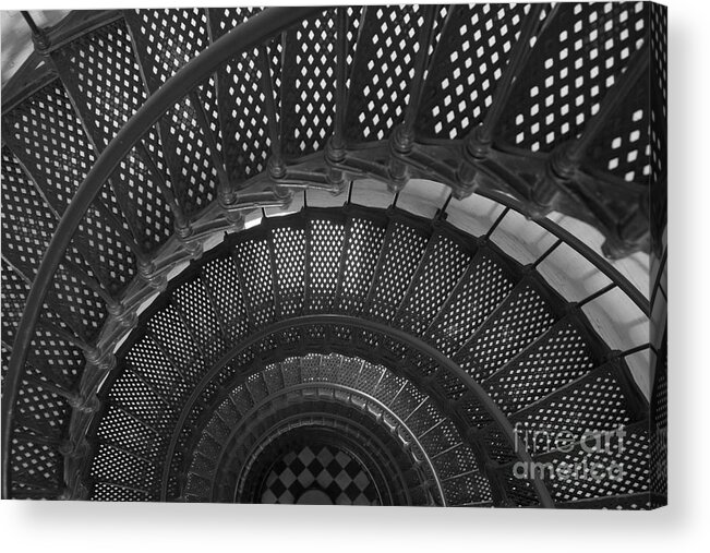 Clarence Holmes Acrylic Print featuring the photograph St. Augustine Lighthouse Spiral Staircase I by Clarence Holmes