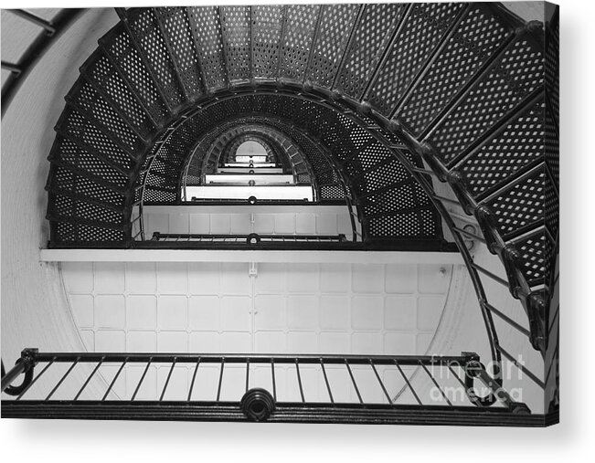 Clarence Holmes Acrylic Print featuring the photograph St. Augustine Lighthouse Spiral Staircase III by Clarence Holmes