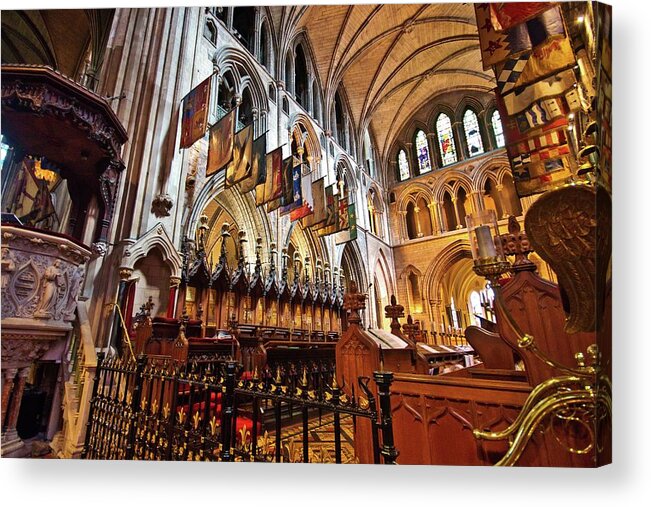 St. Patrick's Cathedral Acrylic Print featuring the photograph St. Patrick's Cathedral in Dublin Number Two by Marisa Geraghty Photography