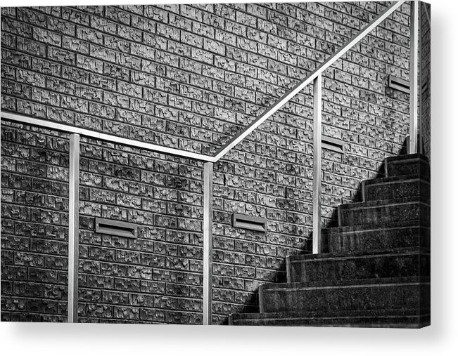 Washington Acrylic Print featuring the photograph Stairs and Railing - The Wharf by Stuart Litoff