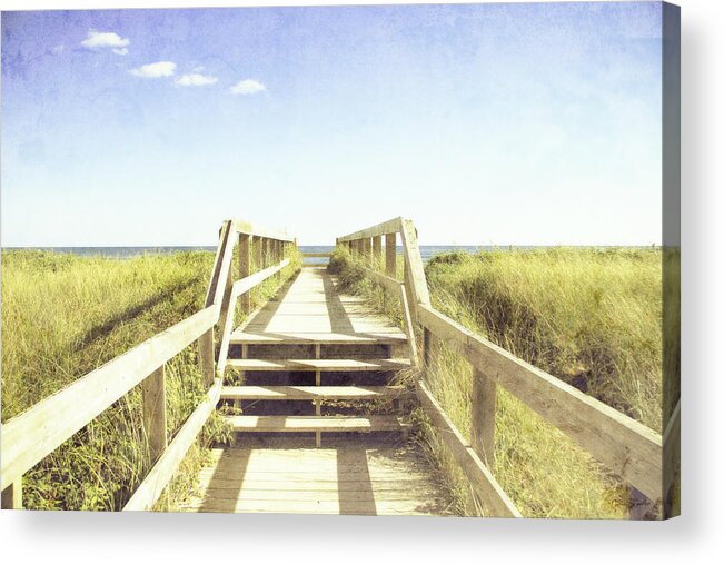 Beach Acrylic Print featuring the photograph Stairway to Heaven by Nancy Coelho
