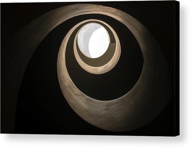 Stairwell Acrylic Print featuring the photograph Stairwell by Jarmo Honkanen