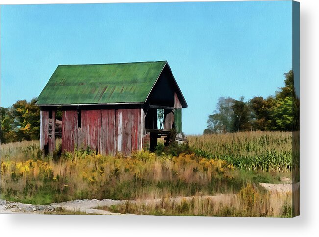 Barn Acrylic Print featuring the digital art Standing Silent by JGracey Stinson