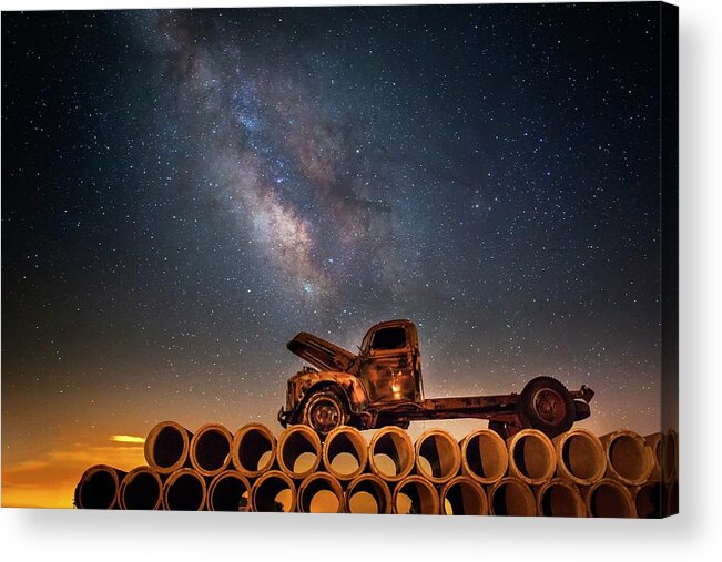 Stars Acrylic Print featuring the photograph Star Struck Truck by Harriet Feagin