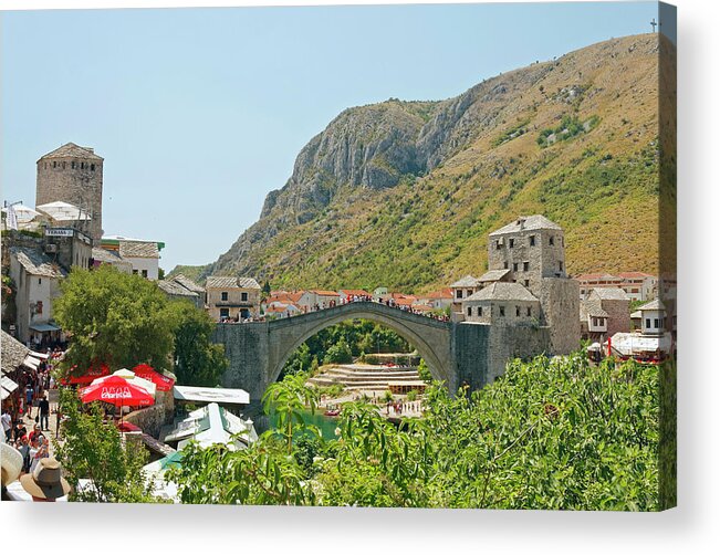 Stari Most Acrylic Print featuring the photograph Stari Most by Sally Weigand