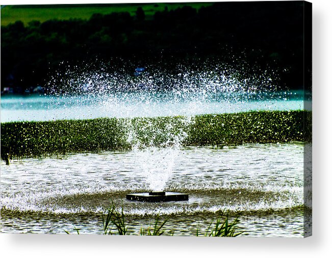 Water Acrylic Print featuring the photograph Starkey's Fountain by William Norton