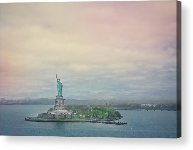 Statue Of Liberty Acrylic Print featuring the photograph Statue of Liberty by Elvira Pinkhas