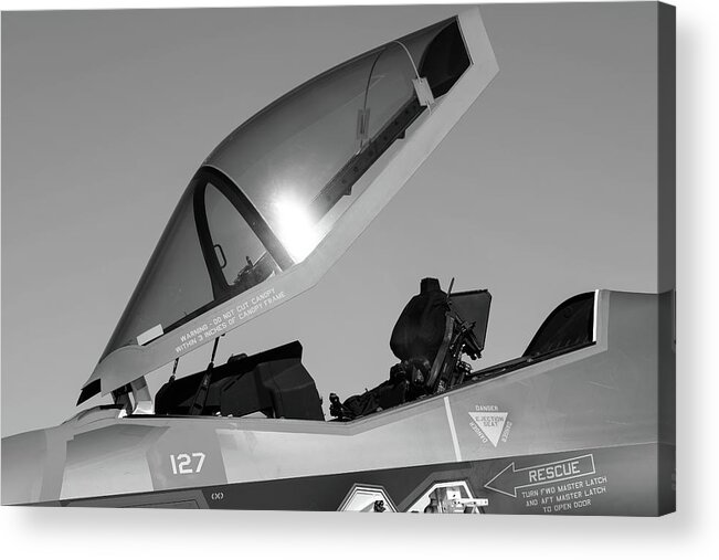 Fine Art Acrylic Print featuring the photograph Stealth Office - 2017 Christopher Buff, www.Aviationbuff.com by Chris Buff