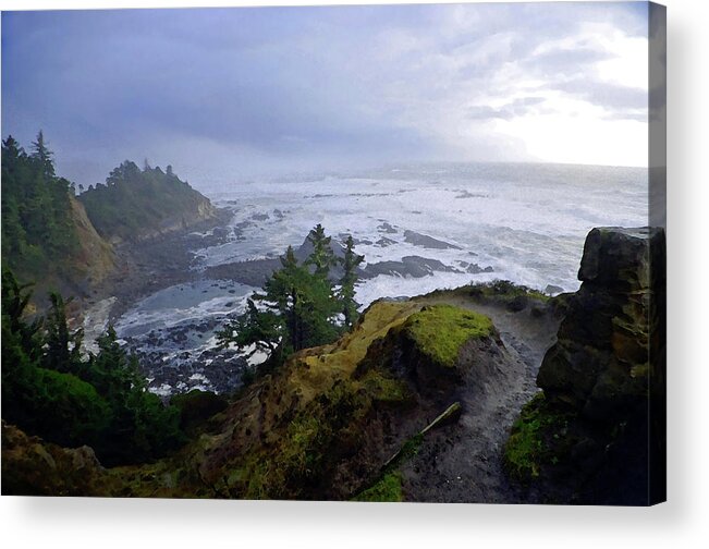 Adria Trail Acrylic Print featuring the photograph Steep Trail by Adria Trail