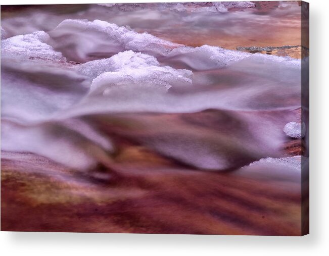Stickney Brook Acrylic Print featuring the photograph Stickney Brook Abstract II by Tom Singleton