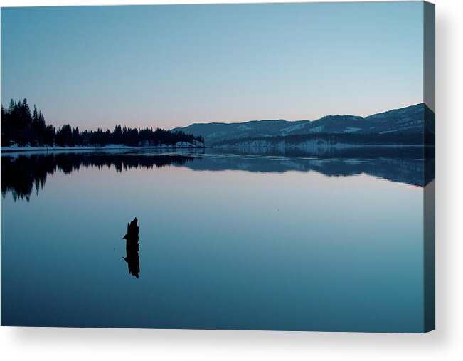 Colville Acrylic Print featuring the photograph Still Blue by Troy Stapek