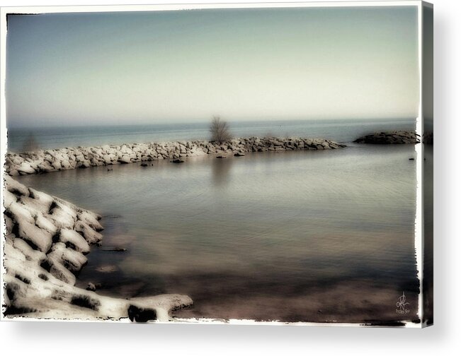 Stones Acrylic Print featuring the photograph Stone Pier by Pennie McCracken