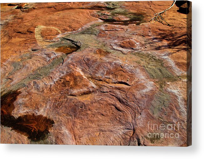 Lake Powell Acrylic Print featuring the photograph Stoney Wash by Kathy McClure