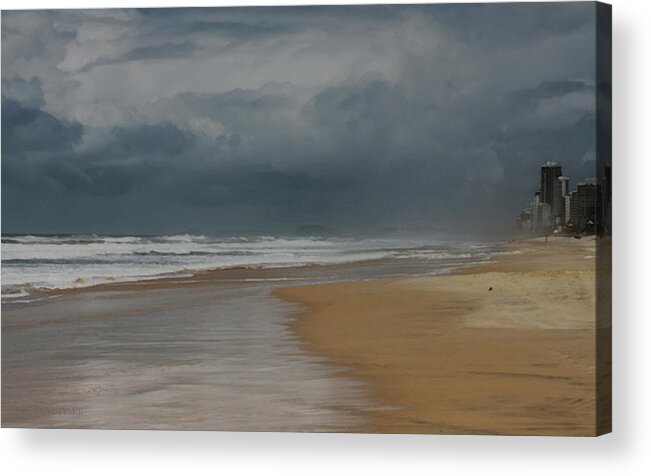 Susan Vineyard Acrylic Print featuring the photograph Storm Brewing on the Gold Coast by Susan Vineyard