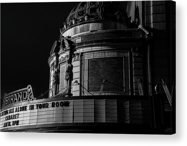 Strand Theatre Acrylic Print featuring the photograph Strand Theatre Marquee Shreveport Louisiana by Eugene Campbell