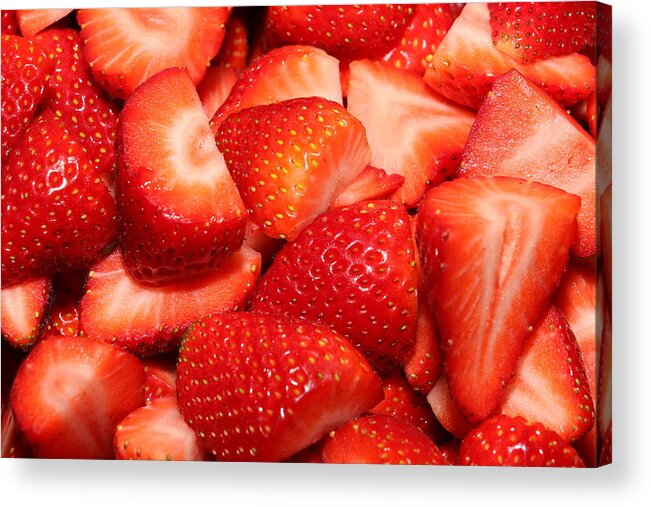 Food Acrylic Print featuring the photograph Strawberries 32 by Michael Fryd