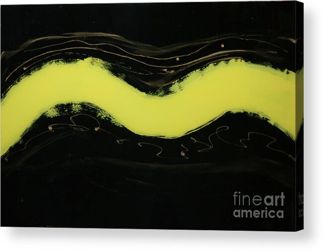 Abstract Acrylic Print featuring the painting Streak 2 by Mordecai Colodner
