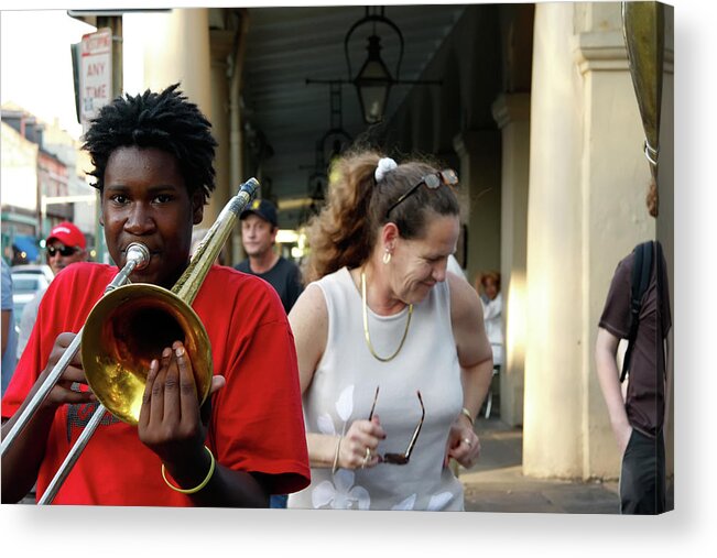 New Orleans Acrylic Print featuring the photograph Street Jazz by KG Thienemann