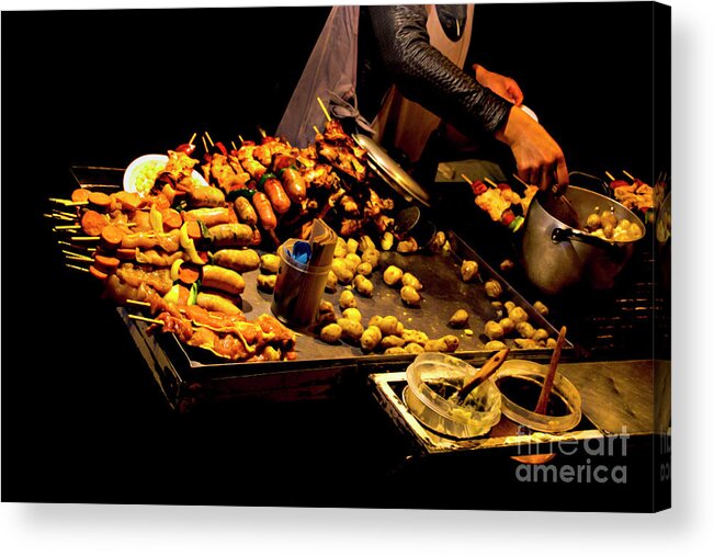 Street Acrylic Print featuring the photograph Street Meat by Al Bourassa