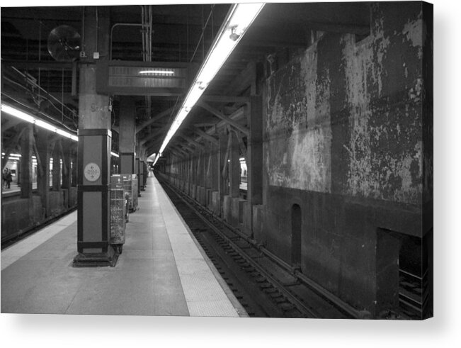  Nyc Acrylic Print featuring the photograph Subway at Grand Central by Allen Carroll