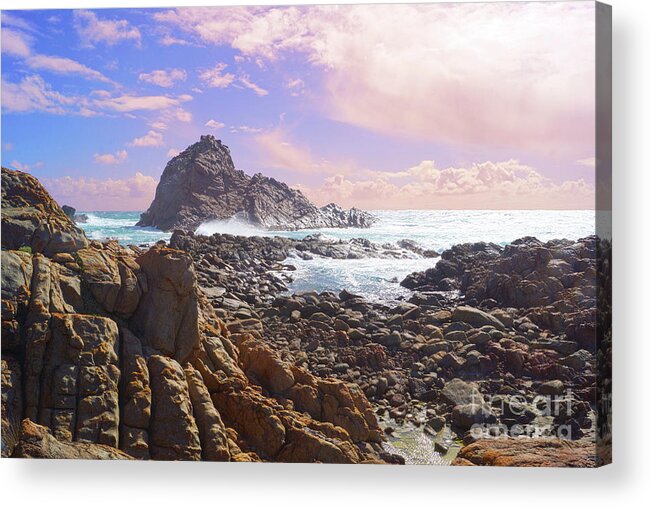 Sugarloaf Rock Acrylic Print featuring the photograph Sugarloaf Rock X by Cassandra Buckley