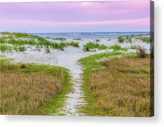 Sullivan's Island Acrylic Print featuring the photograph Sullivan's Island Natural Beauty by Donnie Whitaker